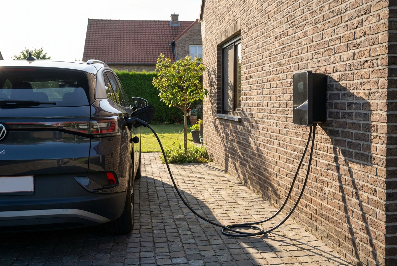 Laadpaal in Sint-Pieters-Leeuw