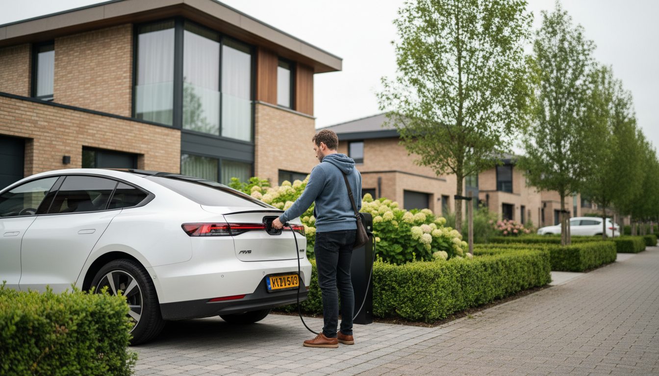 laadpaal in gebruik door huiseigenaar